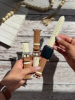 بند اپل واچ چرمی دو رنگ طرح کلاسیک
