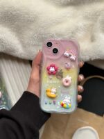 قاب عروسکی خرگوش برجسته Happy Rabbit گوشی آیفون 13 پرومکس