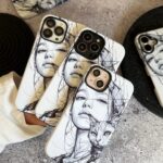 کاور هنری طرح دختر و گربه