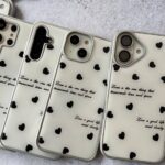 قاب گوشی آیفون 16 طرح پاپیون صدفی با بند