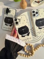 قاب طرح گربه مشکی Nice Cat گوشی آیفون 15 پرو