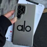 قاب Silver Alo طرح لوگو Alo گوشی آیفون 14 پرومکس