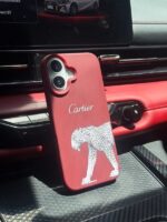 قاب Cartier طرح پلنگی گوشی آیفون 17 پرومکس