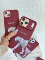 قاب Cartier طرح پلنگی گوشی آیفون 17 پرومکس