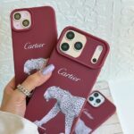 قاب Cartier طرح پلنگی گوشی آیفون 14 پرومکس
