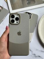 قاب Leather Metal تیتانیوم آیفون