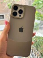 قاب Leather Metal تیتانیوم آیفون