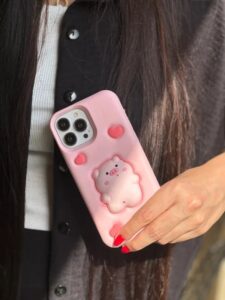 قاب Piggy سیلیکونی برجسته آیفون