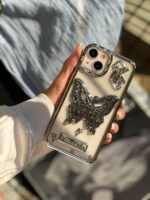 قاب پروانه باز شو نقره ای آیفون