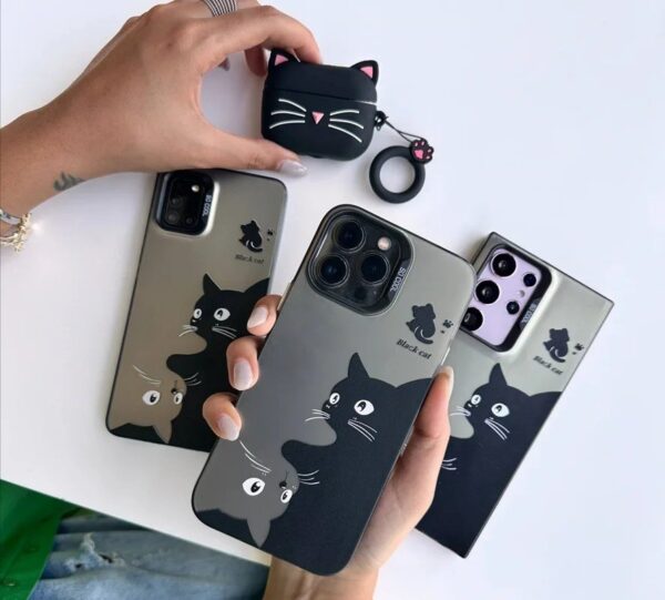 قاب گربه سیاه آیفون ، سامسونگ