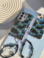 قاب گوشی سامسونگ S23 FE طرح شب گربه Cat Night با آویز