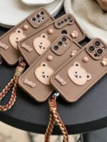 قاب بچه خرس با بند طنابی گوشی شیائومی ردمی نوت 11 پرو-12 پرو 4g