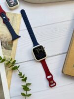 بند اپل واچ سیلیکونی با گارد French Style (کدw5029)