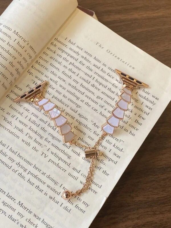 بند اپل واچ Luxury Pearl Chain (کدw5068)