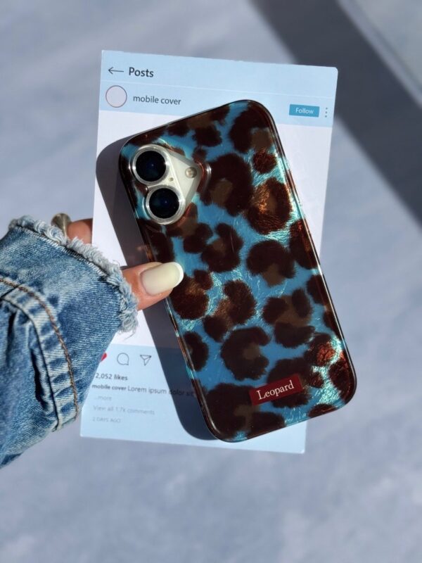 قاب Aqua Leopard آیفون (کدC2088)