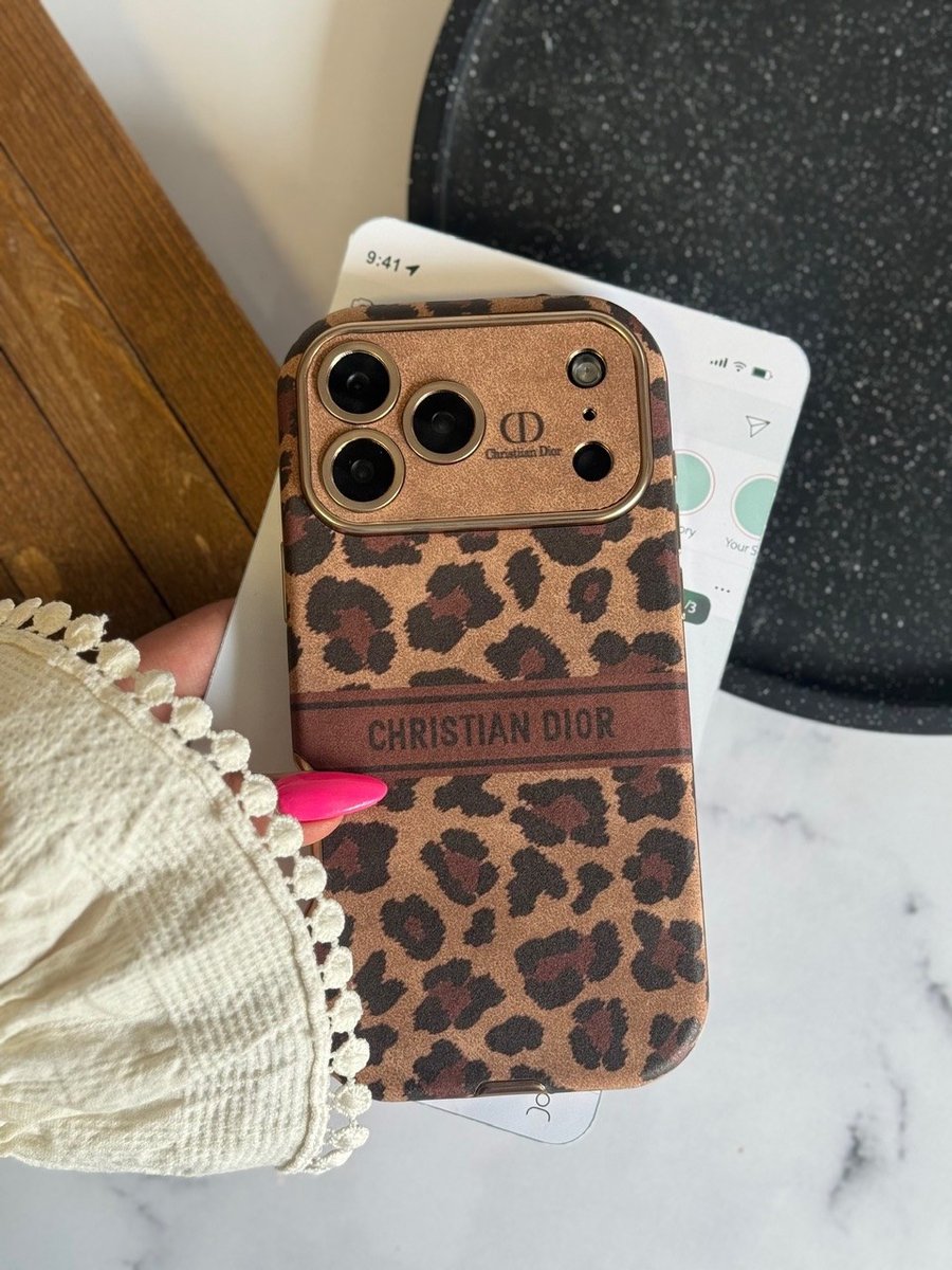 قاب Dior Leopard Golden (کدC2217) 1 قاب Dior Leopard Golden (کدC2217)