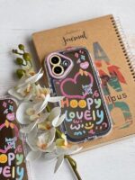 قاب گوشی شیائومی ردمی نوت 10 پرو 4g طرح هپی لاولی آینه ای