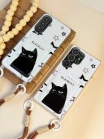 قاب Black Cat طرح گربه کارتخوان گوشی سامسونگ A36