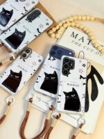 قاب Black Cat طرح گربه کارتخوان گوشی سامسونگ A36