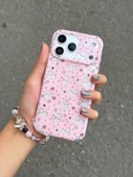 قاب Pink Paws طرح سگ و قلب گوشی آیفون 15 پرومکس