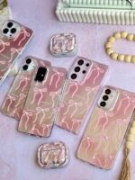 قاب طرح پاپیون صورتی گوشی شیائومی ردمی نوت 14 پرو 4G