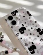 قاب طرح گربه کوچولو با بند گوشی آیفون 11