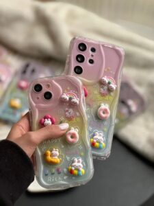 قاب عروسکی خرگوش برجسته Happy Rabbit گوشی آیفون 11 پرومکس