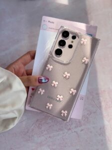 قاب شفاف پاپیون صورتی برجسته گوشی سامسونگ A36