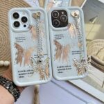 قاب پروانه طلایی دخترانه گوشی آیفون مدل iPhone 13 Pro Max