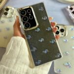 کاور شفاف طرح پروانه های آبی برجسته گوشی سامسونگ A71
