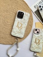 قاب دیور Dior با آویز گوشی آیفون 14 پرومکس