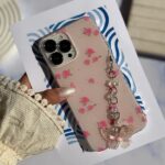 قاب طرح شکوفه های صورتی کوچک گوشی آیفون 14 پرو