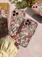 قاب طرح گربه بالدار صورتی گوشی آیفون 12 پرومکس