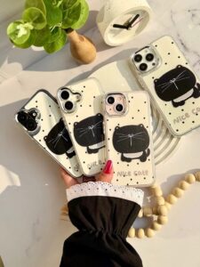 قاب طرح گربه مشکی Nice Cat گوشی آیفون 16