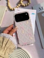قاب طرح خرگوش صورتی گوشی آیفون 15 پرومکس