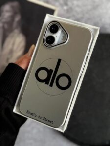 قاب Silver Alo طرح لوگو Alo گوشی سامسونگ S24 الترا