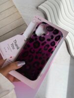 قاب طرح پلنگی Foxy Violet گوشی آیفون 12 و آیفون 12 پرو