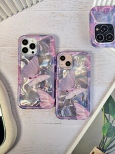 قاب پروانه ای صورتی گوشی آیفون 15 پرومکس