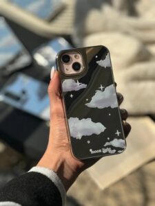 قاب سامسونگ A13 4g آینه ای طرح ابر و ستاره