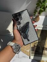 قاب سامسونگ A12 بال پروانه آکواریومی شاین رنگ نقره ای