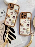 قاب آیفون 14 پرومکس شکلاتی خرسی Choco Bear با آویز