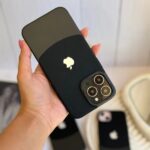 قاب Leather Metal مشکی آیفون