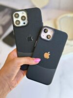 قاب Leather Metal مشکی آیفون