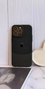 قاب Leather Metal مشکی آیفون