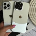 قاب Leather Metal سفید آیفون