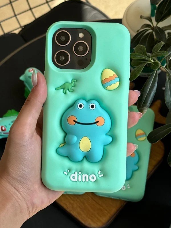 قاب Dino سیلیکونی برجسته آیفون 1 قاب Dino سیلیکونی برجسته آیفون