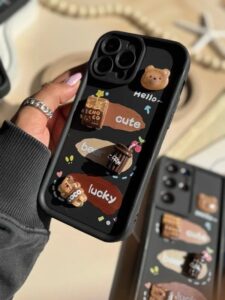 قاب گوشی شیائومی ردمی نوت 10 پرو 4g خرس شکلاتی سالید Solid