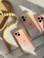 قاب گوشی آیفون رنگ رز کوارتز