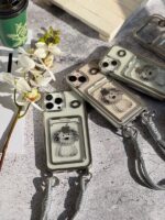 قاب گوشی آیفون 12 و آیفون 12 پرو جاکارتی دار نقاشی سگ کیوت