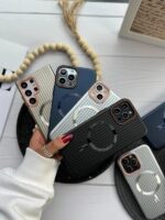 قاب گوشی آیفون مگ سیف طرح کرکره ای مدل iPhone 15 pro